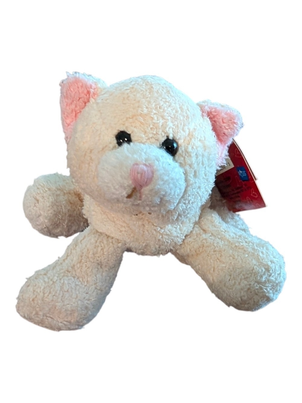 Plush Cream and Pink Cat Russ Tabbies